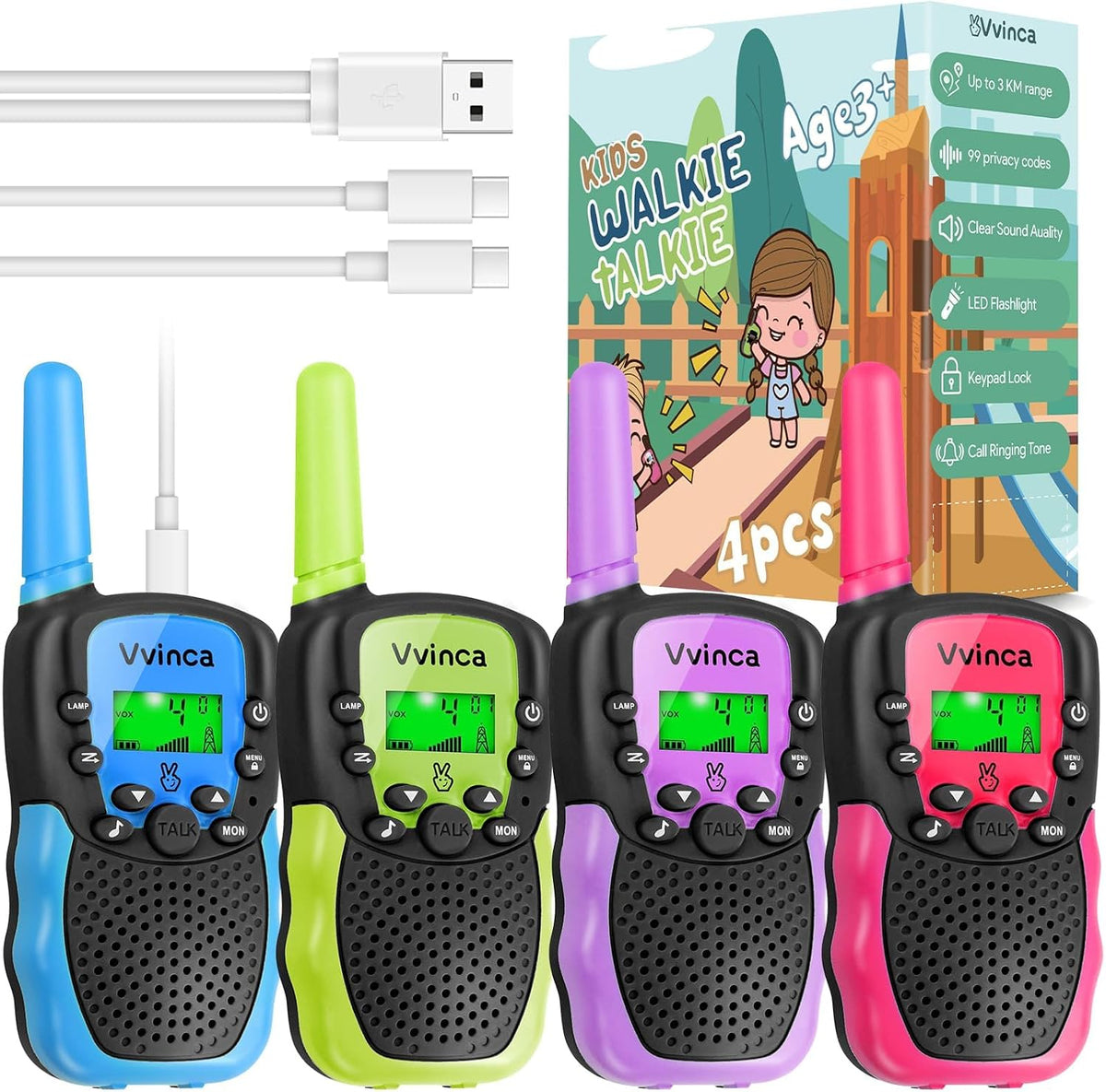 Rechargeable Kids Walkie Talkies - variant A000962 MAIN