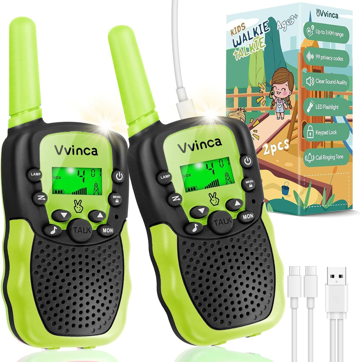 Rechargeable Kids Walkie Talkies - variant A000946 MAIN