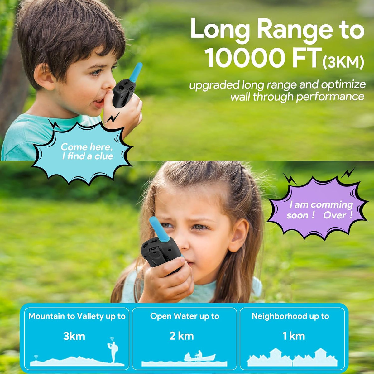 Rechargeable Kids Walkie Talkies - detail image 6