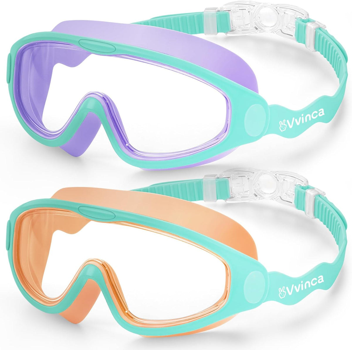 Kids Wide-View Wave-Strap Goggles - variant A02028787 MAIN