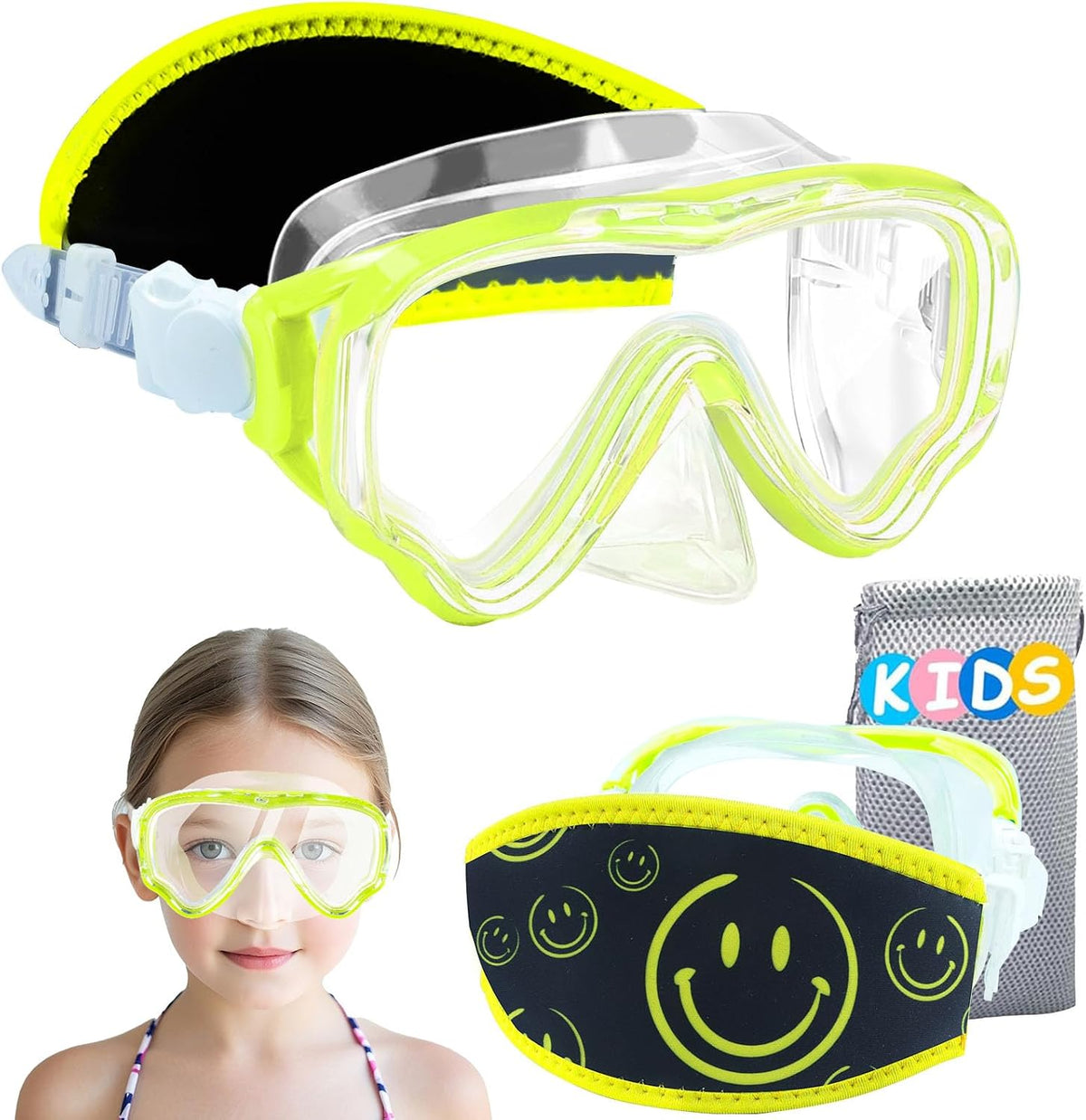 Kids Protective-Band Dive Mask - variant A001157 MAIN