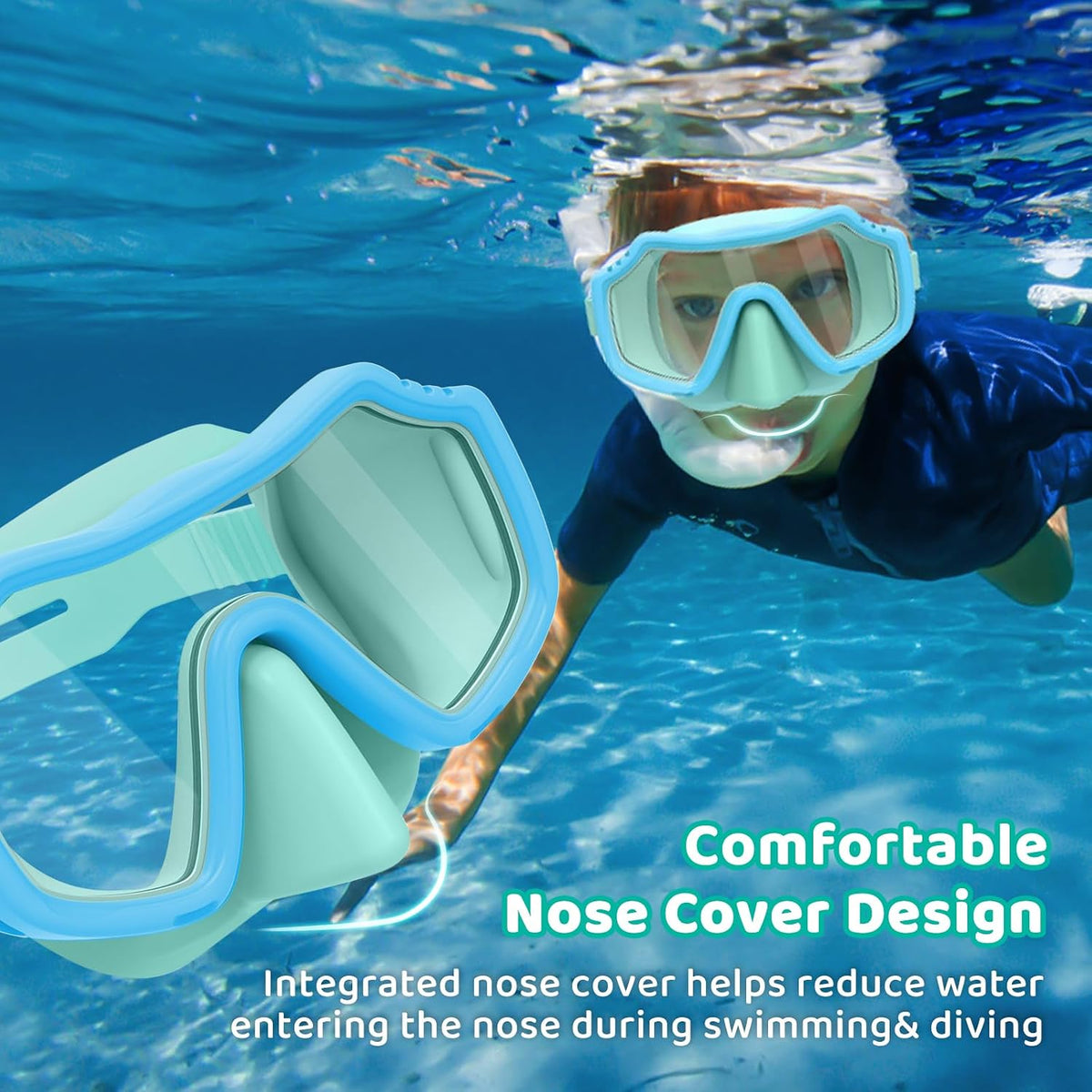 Kids Solid-Silicone Dive Masks — 2 Pack - detail image 2