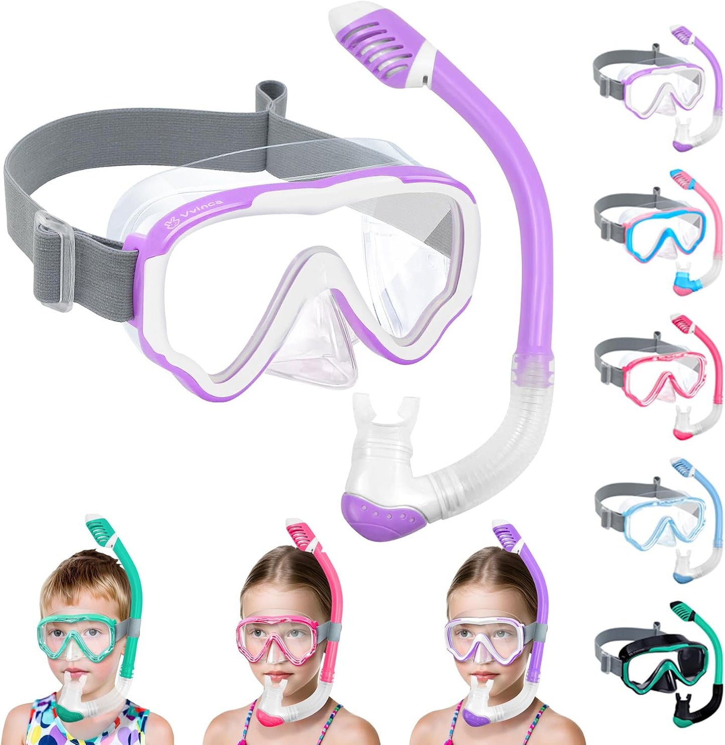 Kids Dive Mask & Snorkel Set - Color Set 05