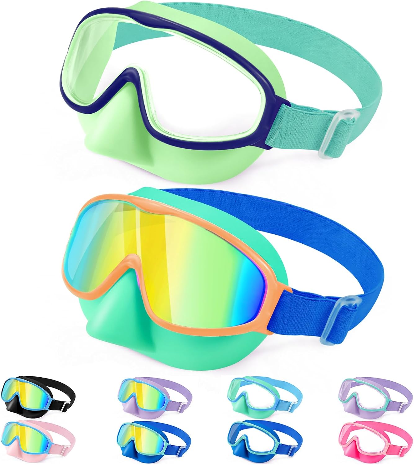 Kids Wide-View Fabric-Strap Goggles - MAIN A02029532 - AMAZON_NATIVE_HIRES