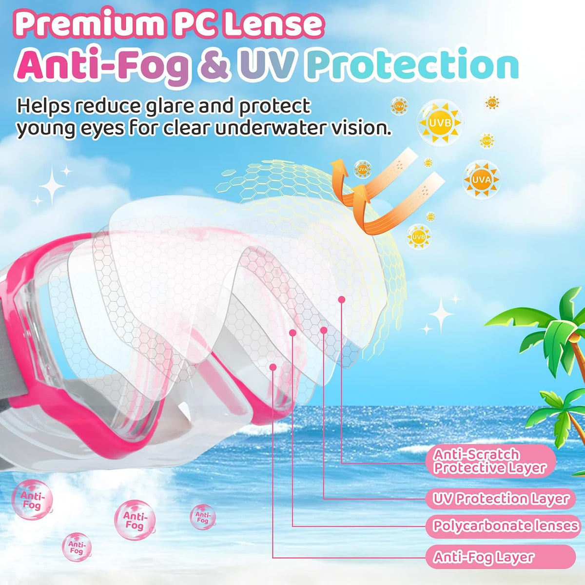 Kids Dive Mask & Snorkel Set - detail image 3