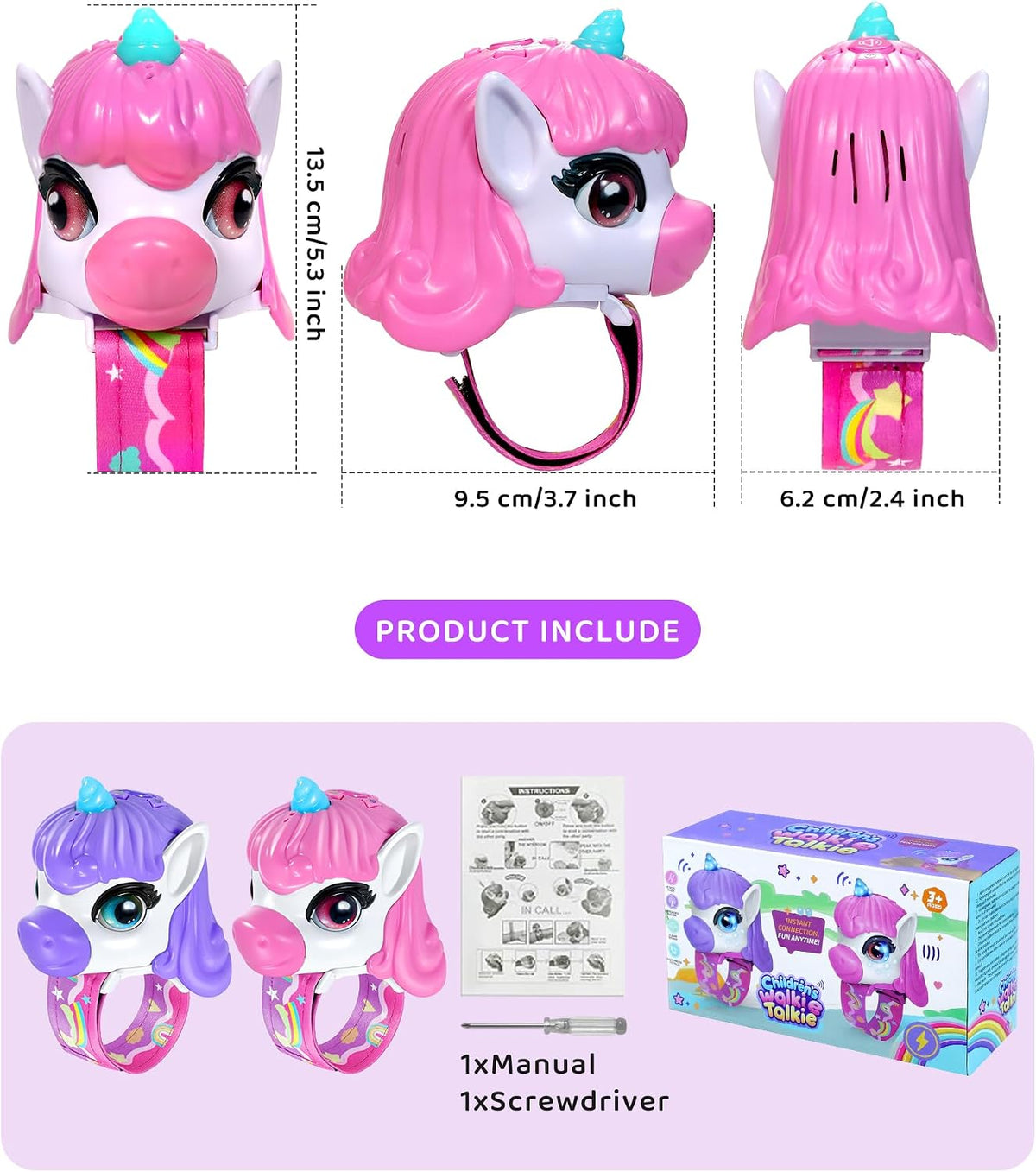 gallery:Pack & Color Combination=2 Pack — Unicorn Pink + Pink~2 Pack — Unicorn Pink + Purple | Unicorn gallery image 07