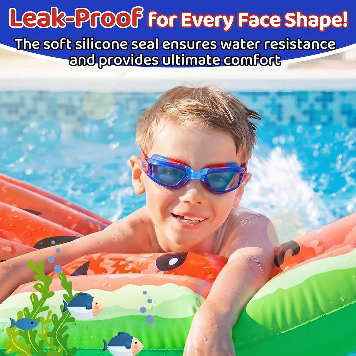 Kids Square Goggles — Choose Your Strap - detail image 2