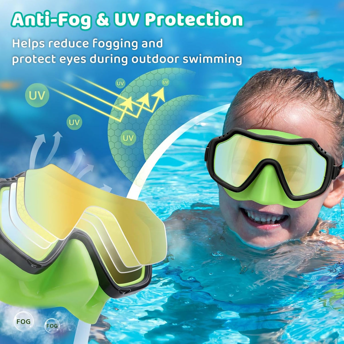 Kids Solid-Silicone Dive Masks — 2 Pack - detail image 1
