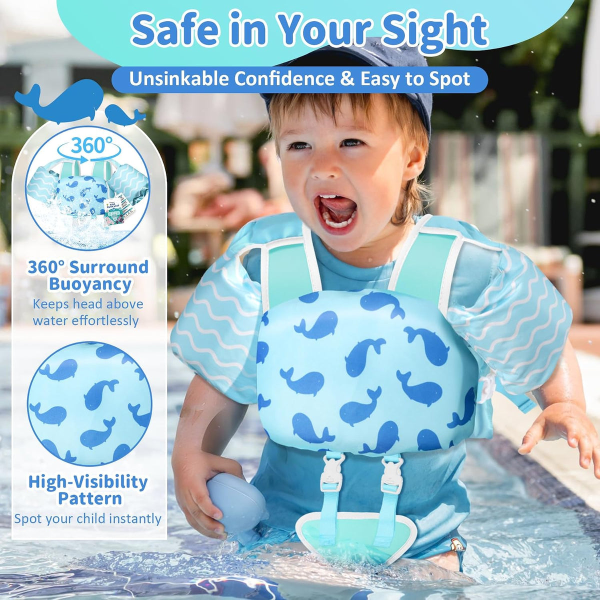 Kids Sandwich Swim Vest - detail image 1