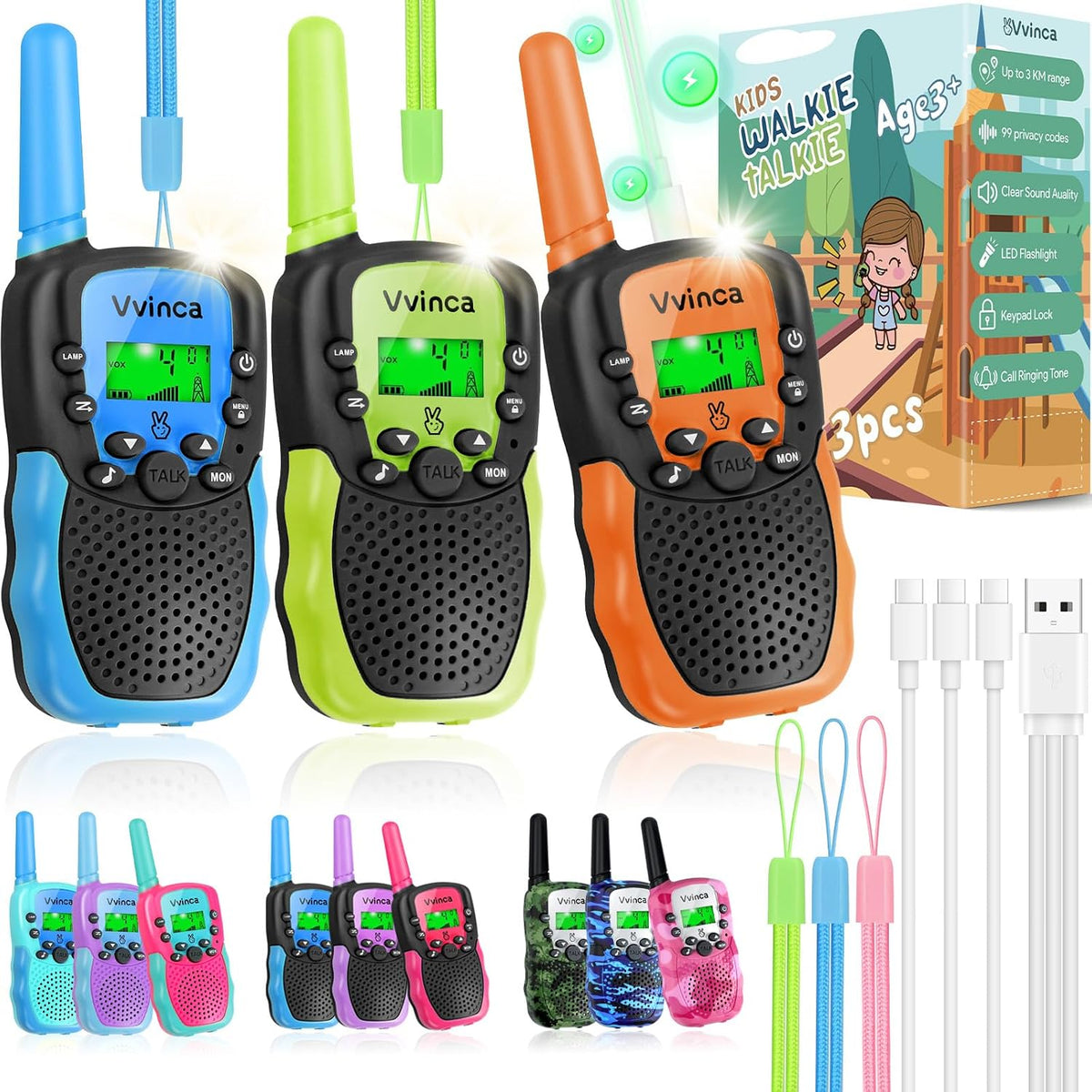 Rechargeable Kids Walkie Talkies - variant A000959 MAIN