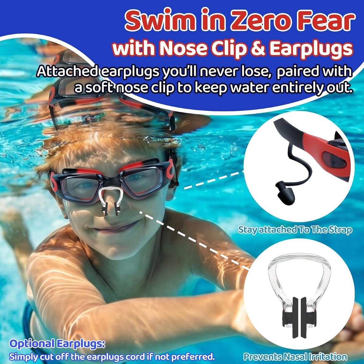 Kids Square Goggles — Choose Your Strap - detail image 3
