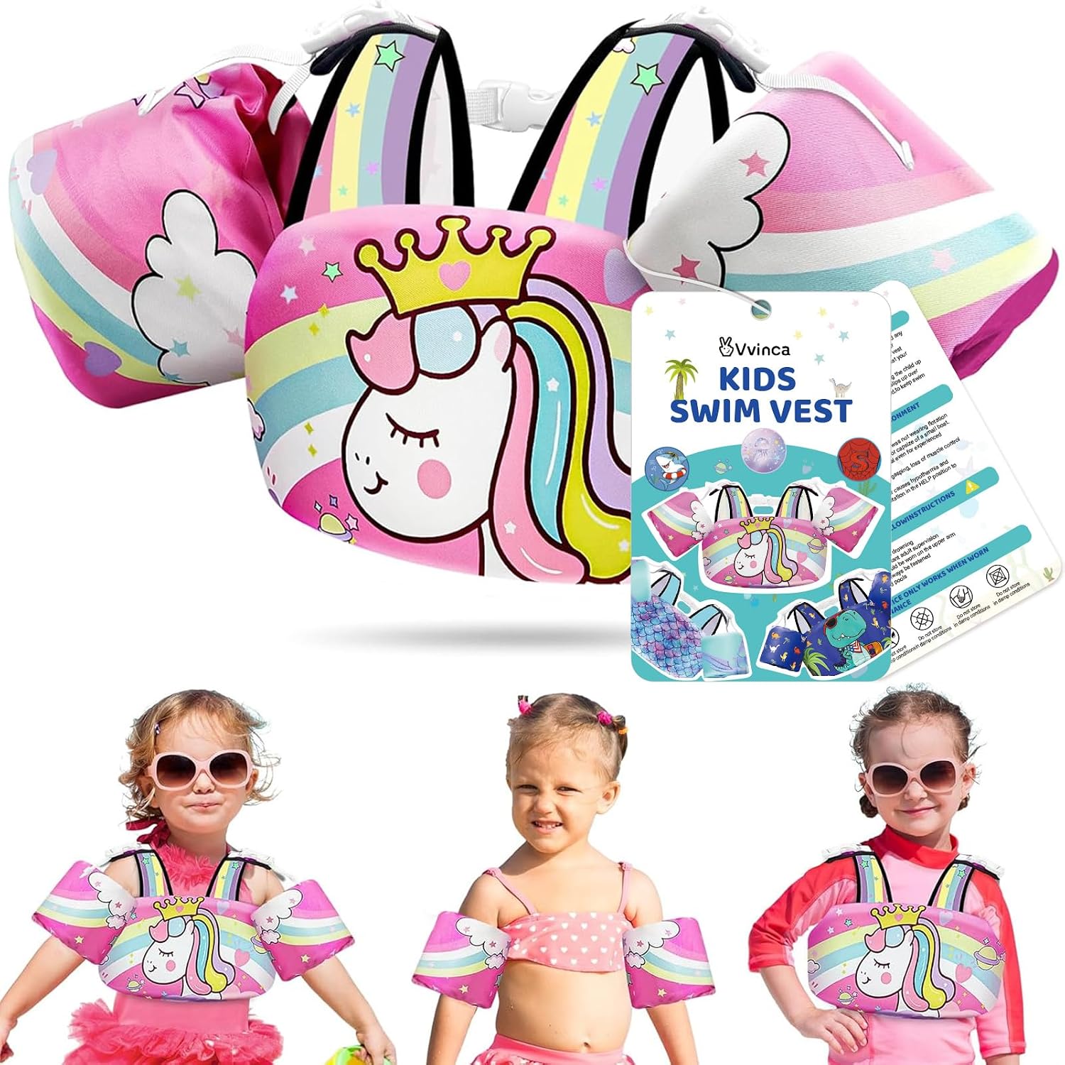 Kids Detachable-Float Vest - Color Set 01