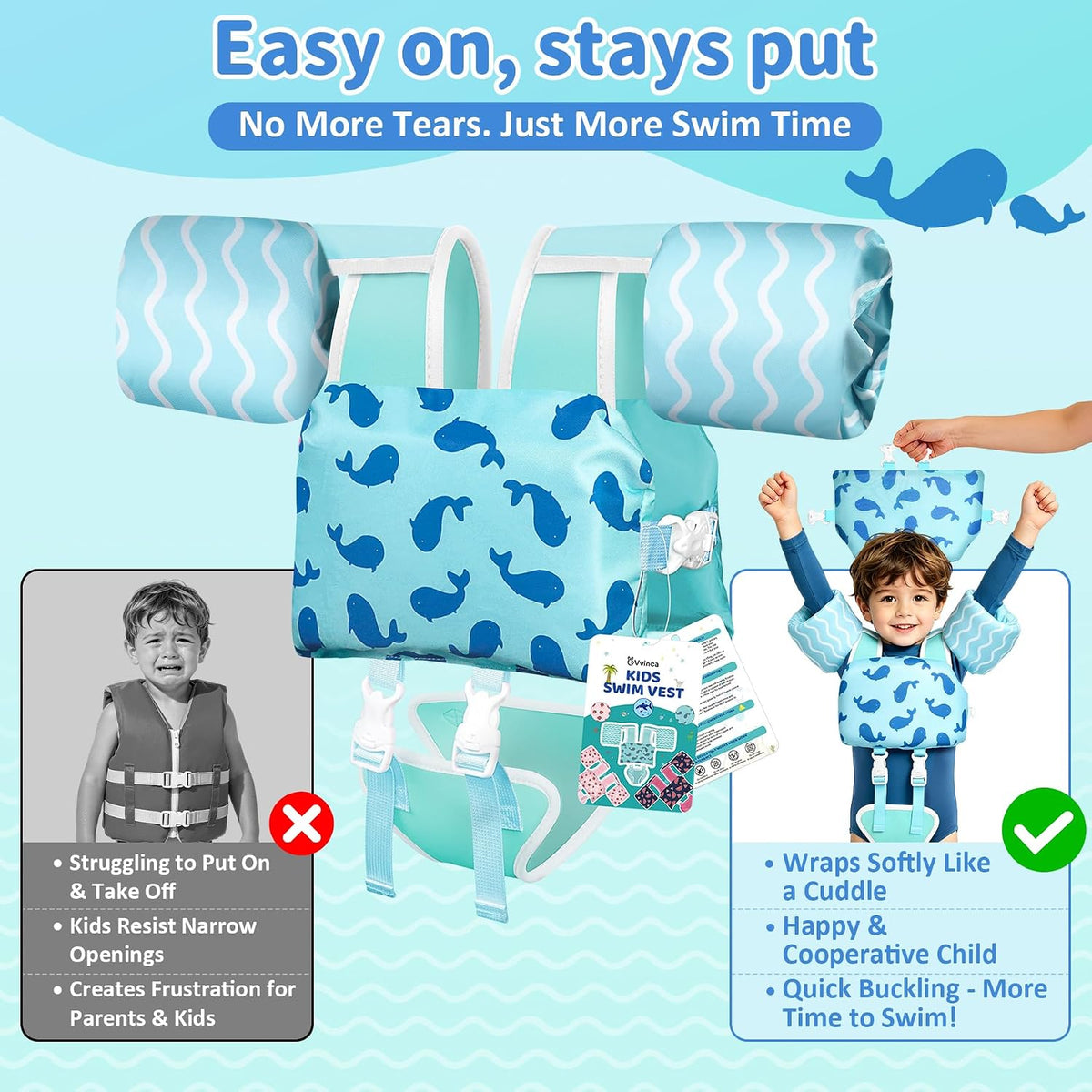 Kids Sandwich Swim Vest - detail image 4