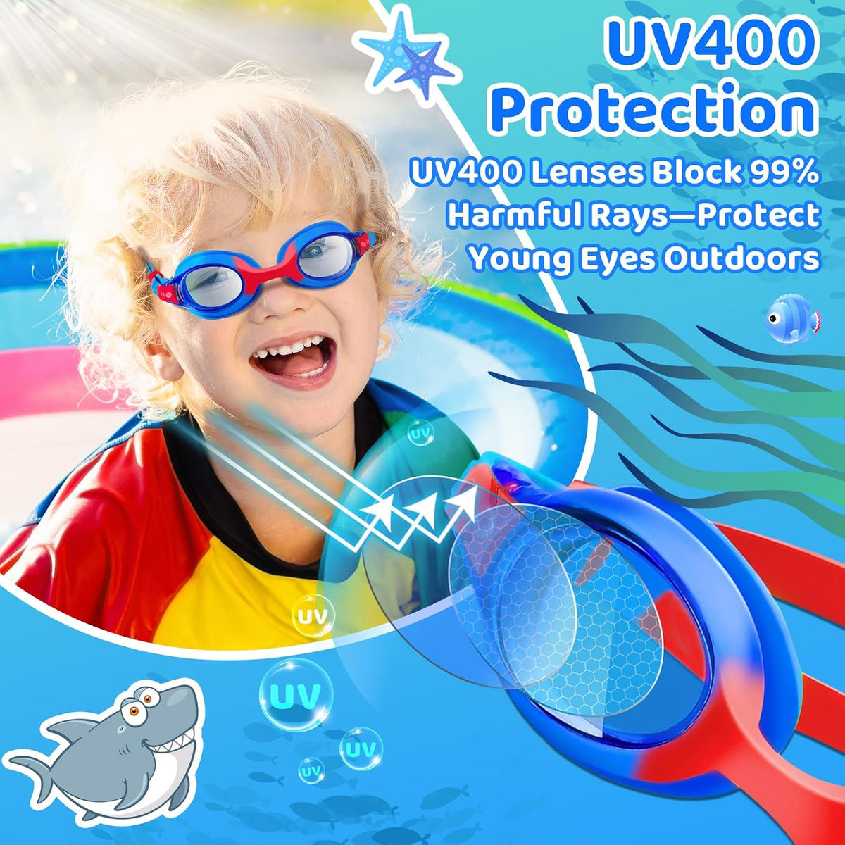 Kids Swim Goggles — 3 Pack - detail image 6