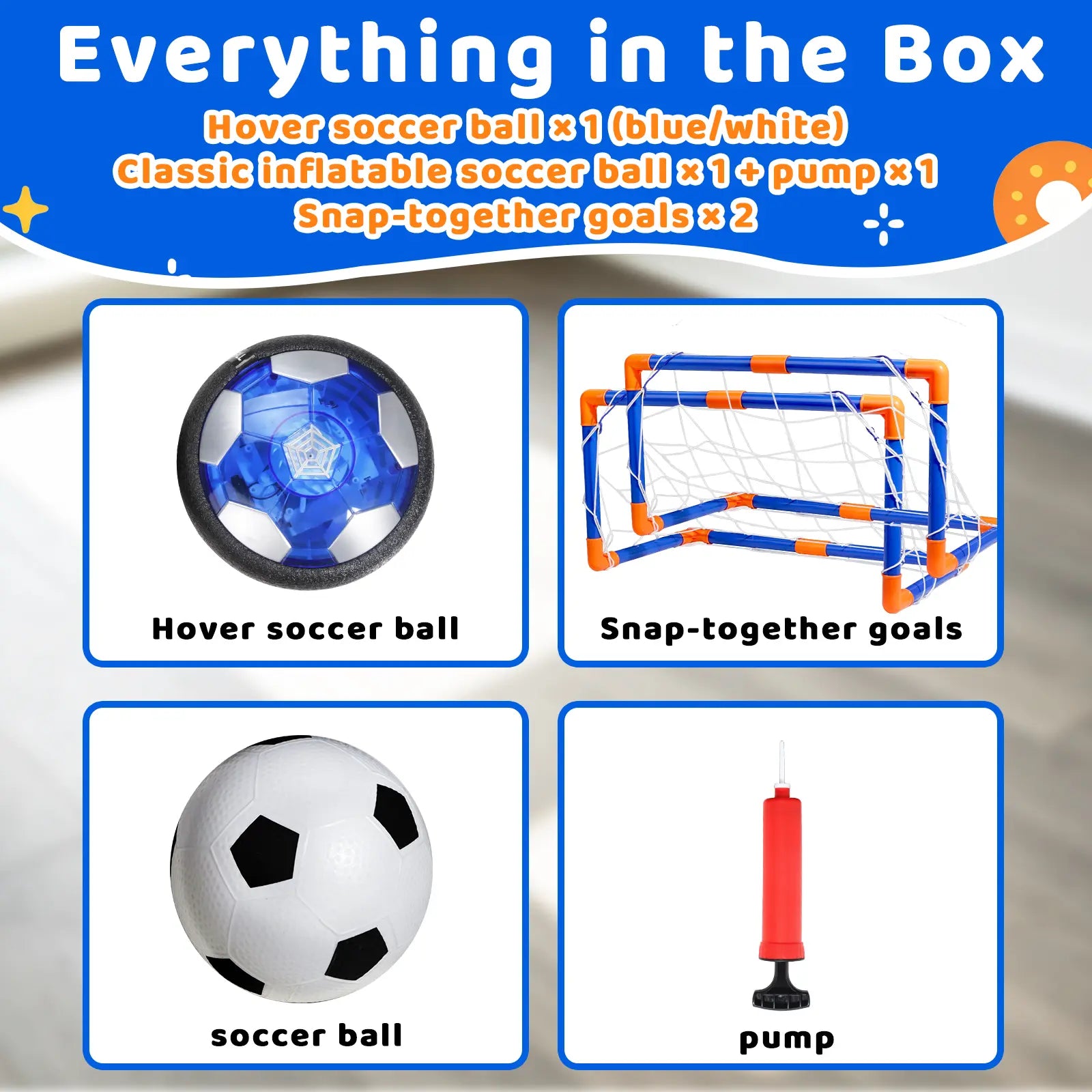 Hover soccer goal set - image 2