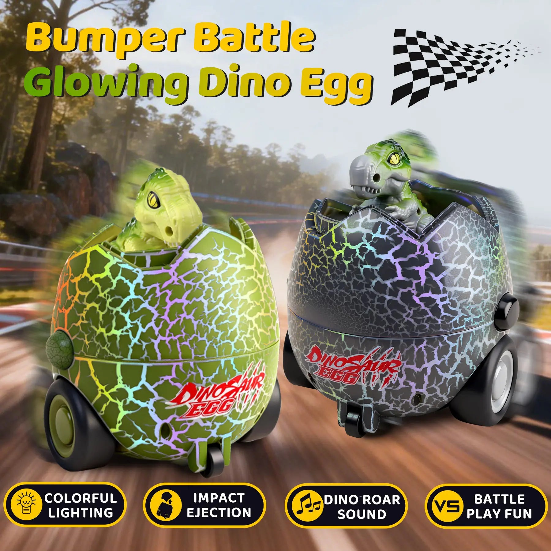 Remote Control Dinosaur Egg Battle Toys — 2 Pack - image 5
