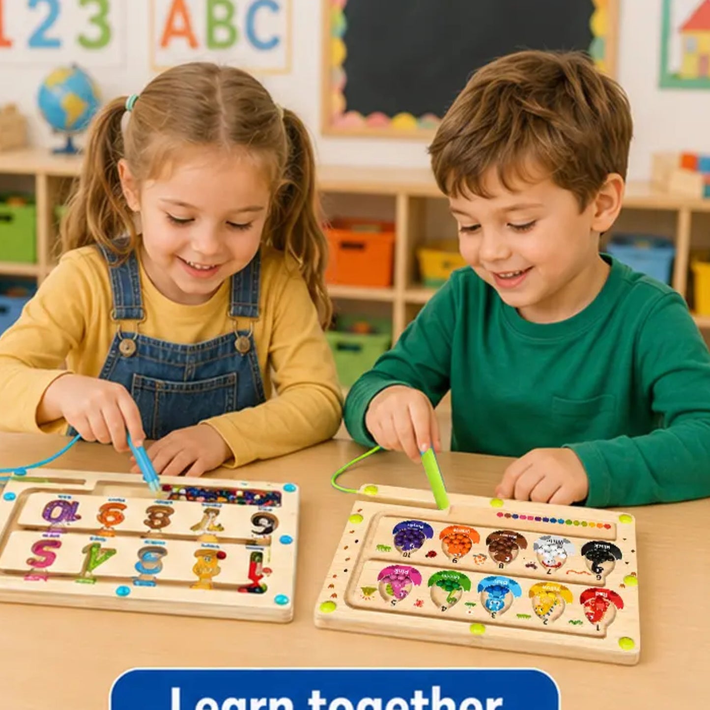 Dinosaurs and Numbers magnetic maze set — A080110924